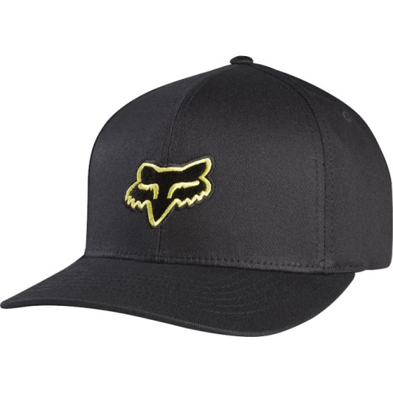 Čepice - FOX Legacy Flexfit Hat - černo-žlutá - L/XL (likvidace skladu)