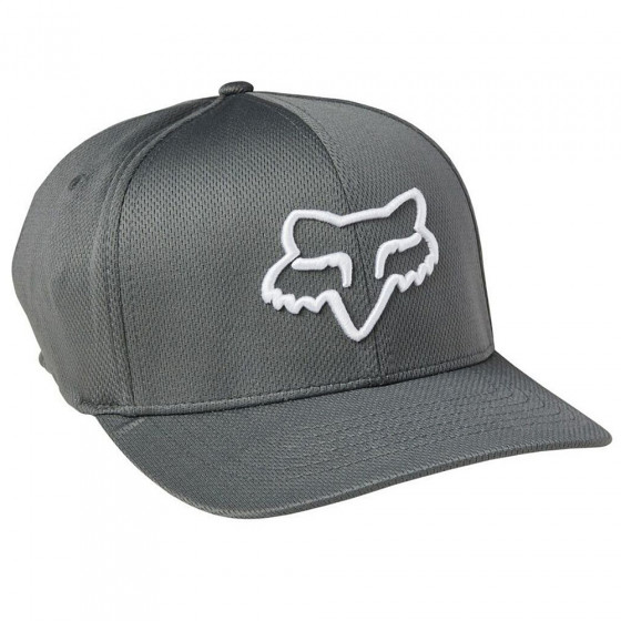 Čepice - FOX Lithotype Flexfit Hat 2022 - Grey / White