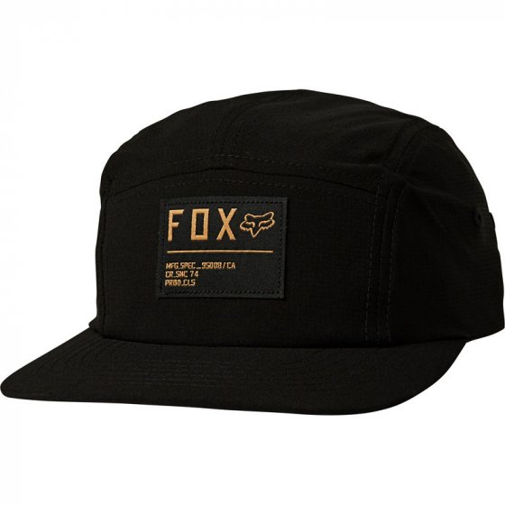 Čepice - FOX Non Stop 5 Panel Hat 2020 - černá/žlutá