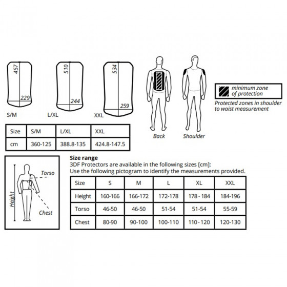 Chráničová vesta - LEATT 3DF AirFit Lite Body Tee 2020 - černá