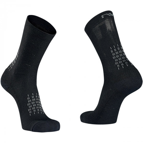 Cyklo ponožky Northwave Fast Winter High Sock Black/Grey XS