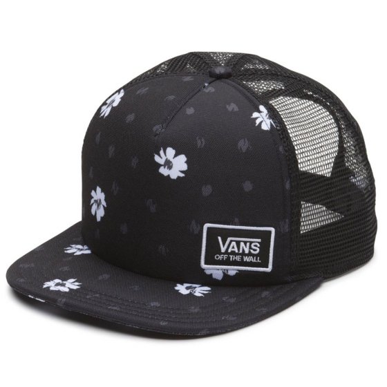 Dámská čepice - VANS Beach Bound Trucker - Black/Abstract Daisy