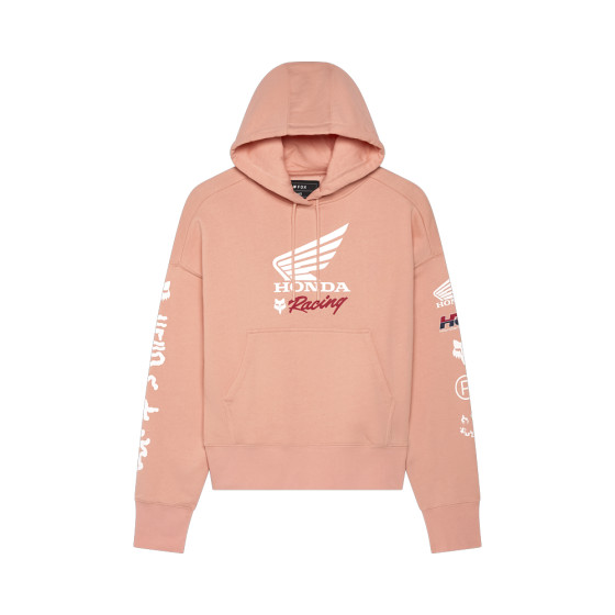 Dámská mikina - FOX x Honda Oversized Po Hoodie 2025 - Pale Pink