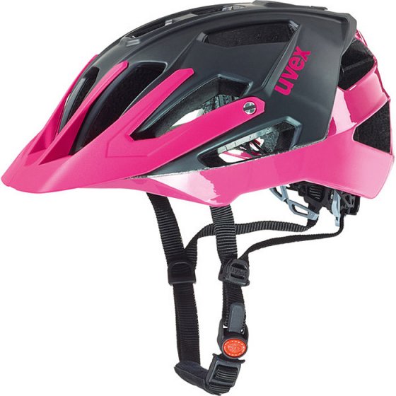 Dámská přilba MTB - UVEX Quatro 2016 - černo-růžová (52-57cm)
