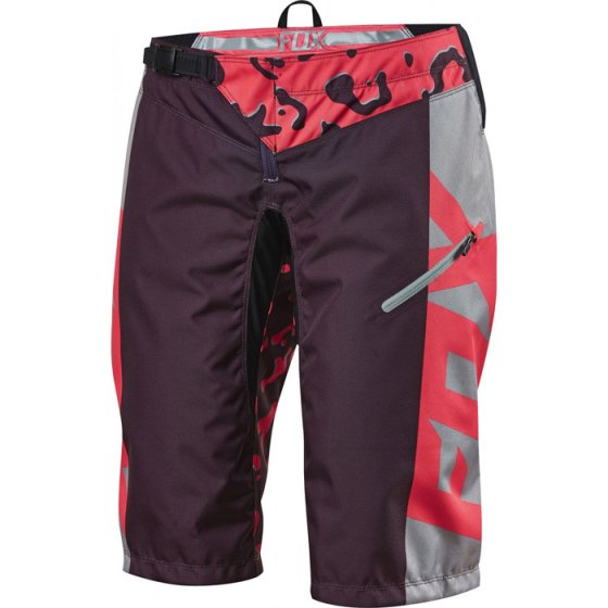 Dámské kraťasy - FOX Womens Demo Race Short 2016 - Neo Red