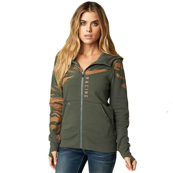 Dámské mikina - FOX Vicious Zip Hoody 2015 - Military