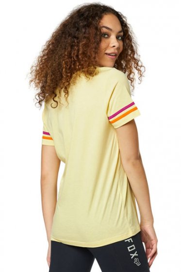 Dámské triko - FOX Heritage Forger Ss Top - Pale Yellow