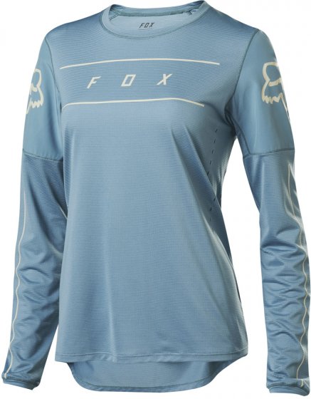 Dámský cyklo dres Fox Wmns Flexair Ls Jersey Light Blue XS