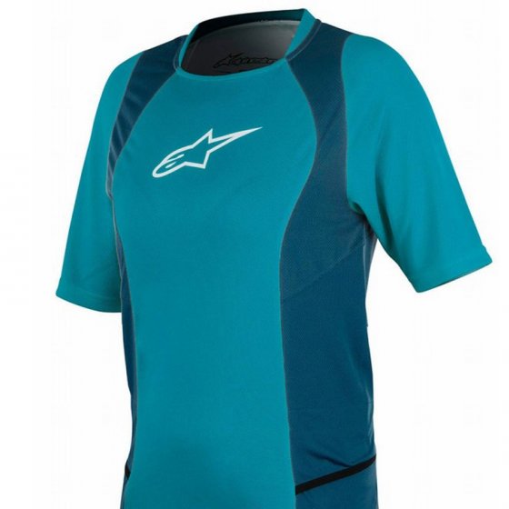 Dámský dres - ALPINESTARS Stella Drop 2 SS 2017 - modrá