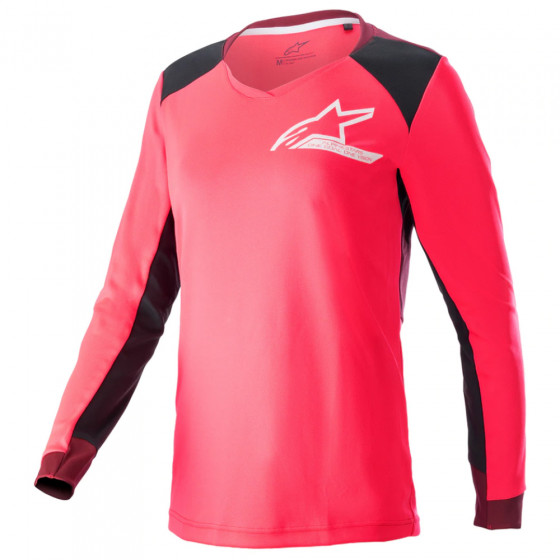 Dámský dres - ALPINESTARS Stella Drop LS 2 2022 - Diva Pink