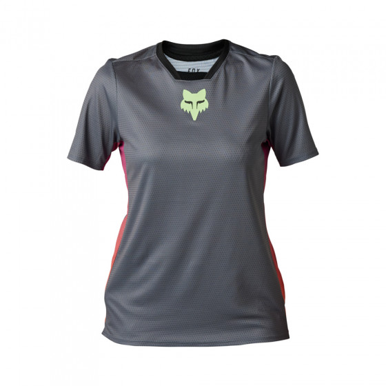 Dámský dres Fox W Defend Race Ss Jersey Pewter XS