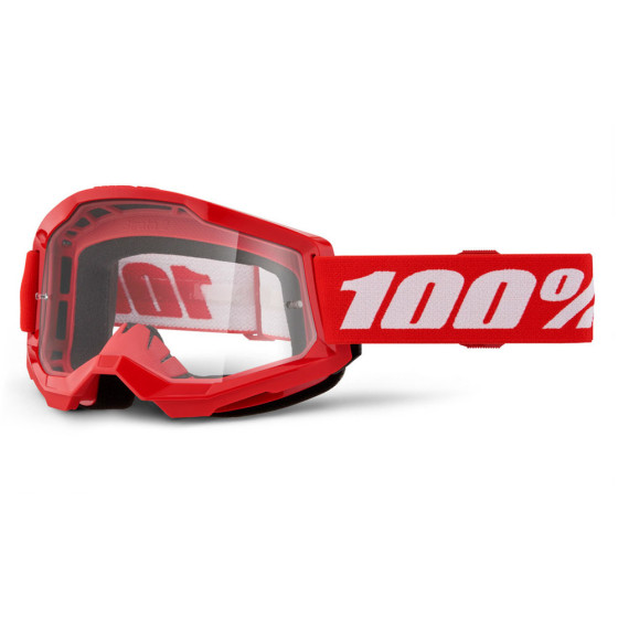 Dětské brýle - 100% Strata 2 Junior - Red (čiré sklo)