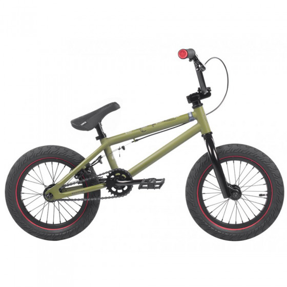 Dětské freestyle BMX kolo - SUBROSA Altus 14" - Army Green