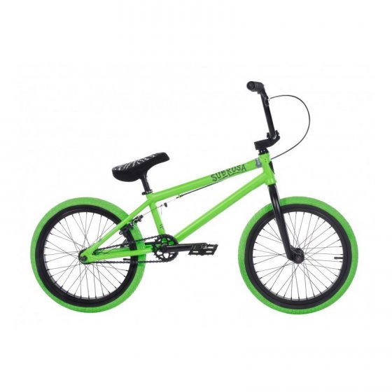 Dětské freestyle BMX kolo - SUBROSA Tiro 18" 2018 - Satin Neon Green