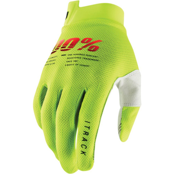 DĚTSKÉ rukavice - 100% iTrack 2025 - Fluo Yellow