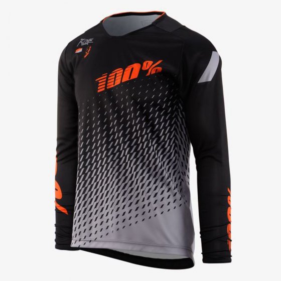 Dres -100% R-Core SUPRA DH 2018 - černošedá