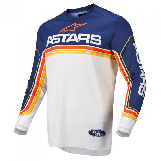 Dres - ALPINESTARS Fluid Graphite 2021 - Dark Blue/Off White/Orange