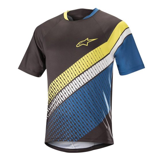 Dres - ALPINESTARS Predator SS 2018 - Black/Royal Blue/Acid Yellow