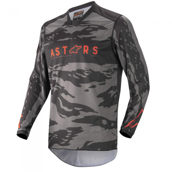 Dres - ALPINESTARS Racer Tactical 2022 - černošedý maskáč