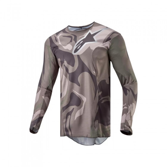 Dres - ALPINESTARS Racer Tactical 2024 - zelená camo / hnědá