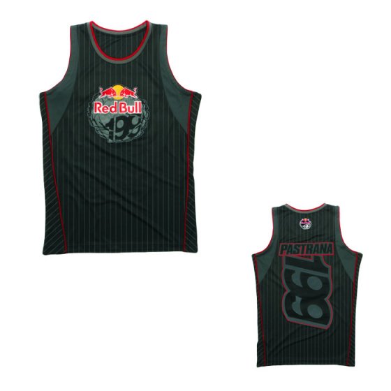 Dres bez rukávů - RED BULL Travis Pastrana 199 BBall Tank Black