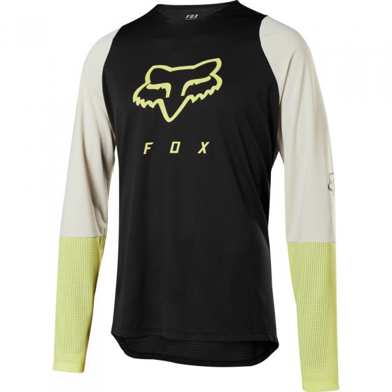 Dres - FOX Defend Ls Foxhead Jersey 2020 - Black/Yellow