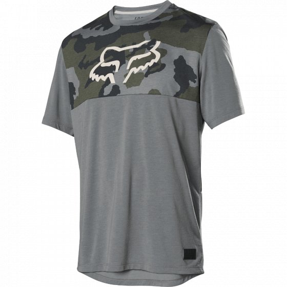 Dres - FOX Ranger Dr SS Jersey 2019 - Green Camo