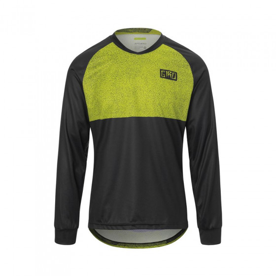 Dres - GIRO Roust LS Jersey - Ano Lime Breakdown