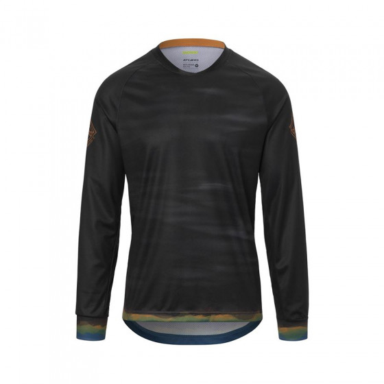 Dres - GIRO Roust LS Jersey - Black Hot Lap