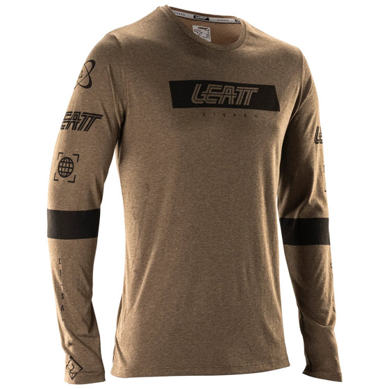 Dres - LEATT MTB Gravity 3.0 Ls 2025 - Loam Brown