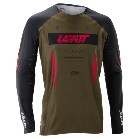 Dres - LEATT MTB Gravity 5.0 Ls 2026 - Race Brown
