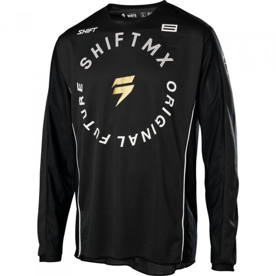 Dres - SHIFT Whit3 Label Vega Jersey 2020 - Black/Gold
