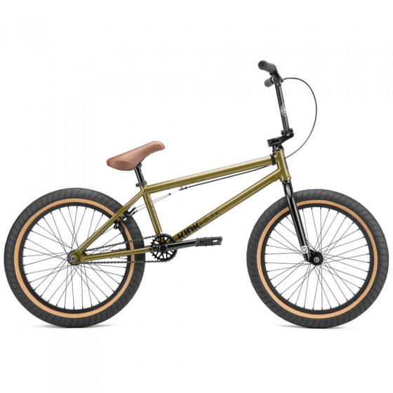 Freestyle BMX kolo - KINK Gap XL 21" 2022 - Gloss Woodsmen Green