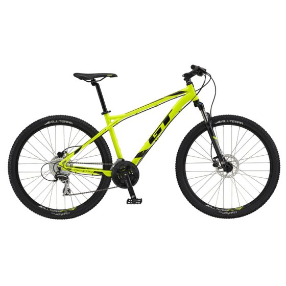 Horské MTB kolo - GT Aggressor 27,5" Expert 2017 - neon žlutá
