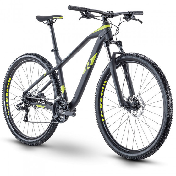 Horské MTB kolo - RAYMON HardRay Nine 2.0 2021 - Black/Lime Matt