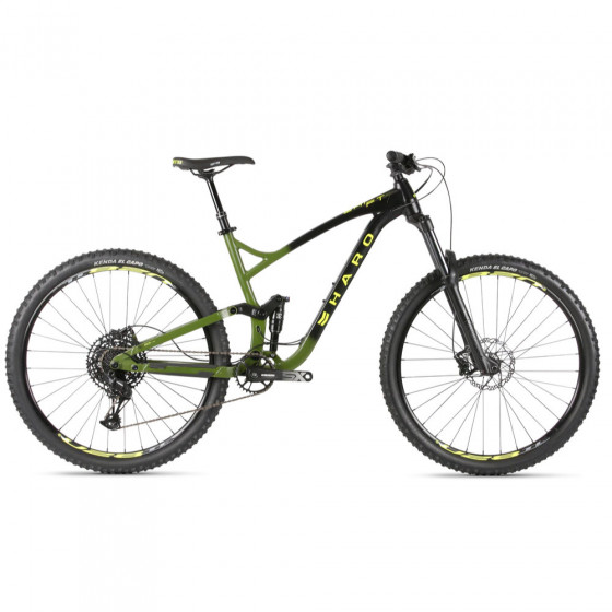 Horské Trail/AM MTB kolo - HARO Shift R7 29" - Black/Green