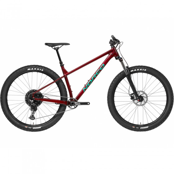 Horské Trail MTB kolo - NORCO Fluid HT 2 2023 27,5" - Red / Green