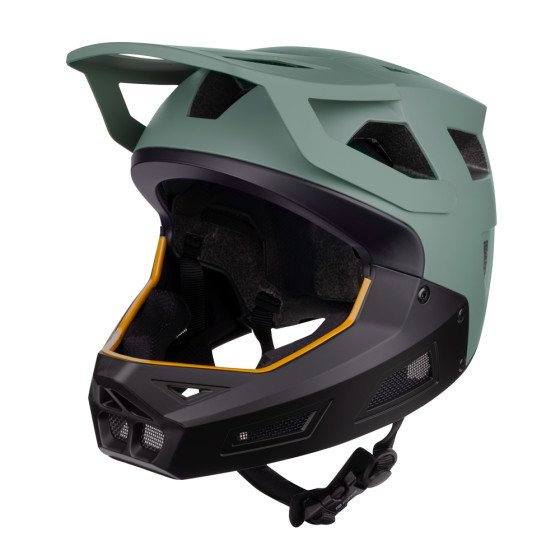 Integrální přilba - FORCE Drop Downhill 2025 - zelená / černá