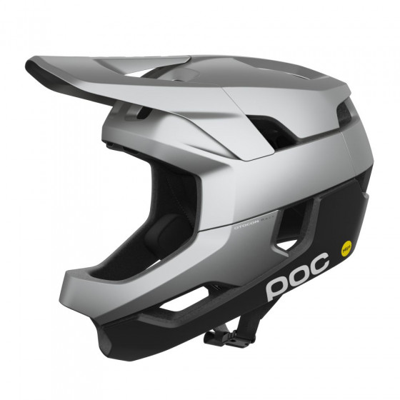 Integrální přilba - POC Otocon Race Mips - Argentite Silver/Uranium Black Matt