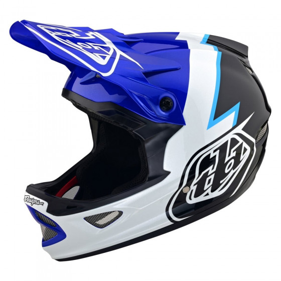 Integrální přilba - TROY LEE DESIGNS D3 Fiberlite Volt - Blue