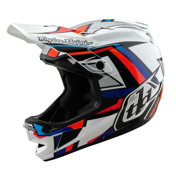 Integrální přilba - TROY LEE DESIGNS D4 Composite MIPS 2025 - Frames White / Silver