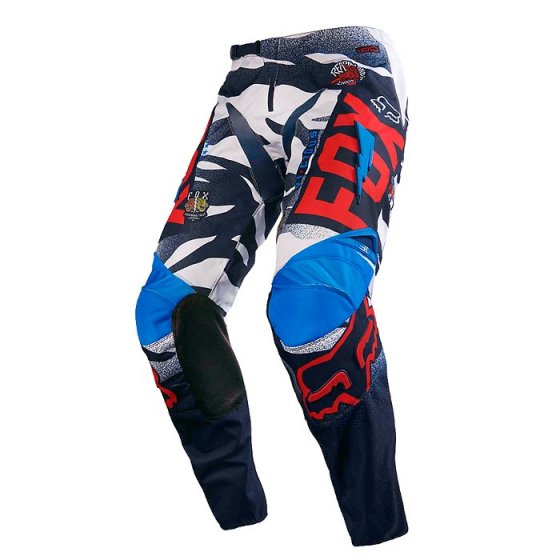 Kalhoty - FOX 180 Vicious Pant 2016 - modrobílá