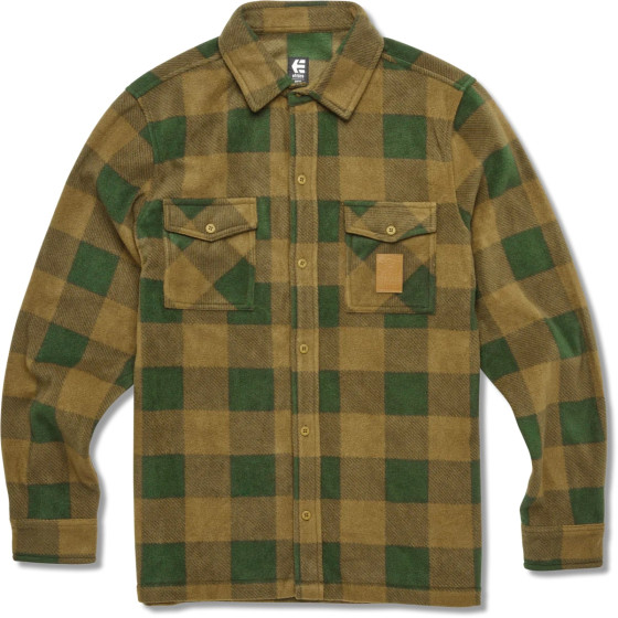 Košile - ETNIES Woodsman Fleece - Olive / Tan