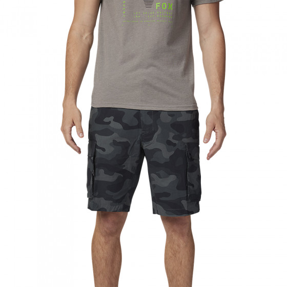 Kraťasy - FOX Slambozo Camo Short 3.0 2024 - Black Camo