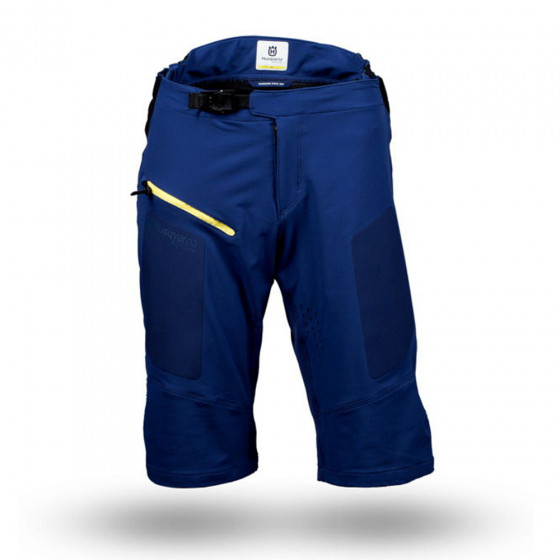 Kraťasy - HUSQVARNA Accelerate DH Shorts 2021 - Blue/Yellow
