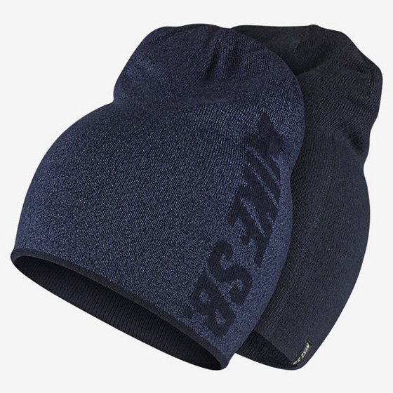 Kulich - NIKE SB Reversible Heather Beanie 2015 - modrá