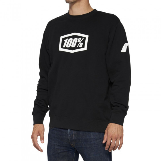 Mikina - 100% Pullover Crewneck Fleece - Black