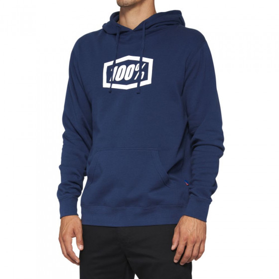 Mikina - 100% Pullover Hoodie Fleece - Navy