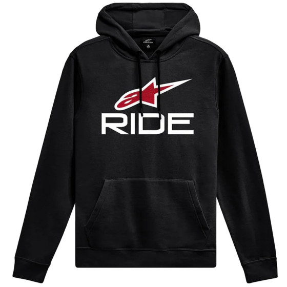 Mikina - ALPINESTARS Ride Hoodie V3 Hoodie 2025 - Black / White / Red