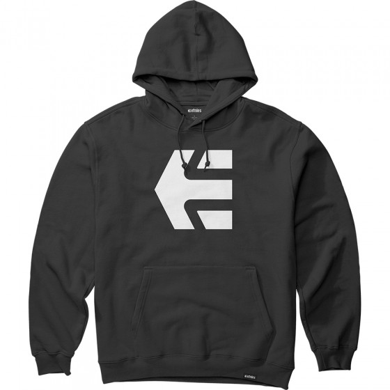 Mikina - ETNIES Icon Hoodie - Black/White